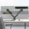 Onkron Dual Monitor Desk Mount Stand for 13 to 32-Inch LCD LED Monitors up to 9 kg, Black