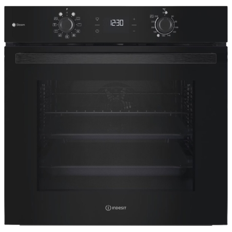 Indesit Oven | IO K58HS B | 71 L | Electric | Hydrolytic | Electronic | Height 59.5 cm | Width 59.5 cm | Black
