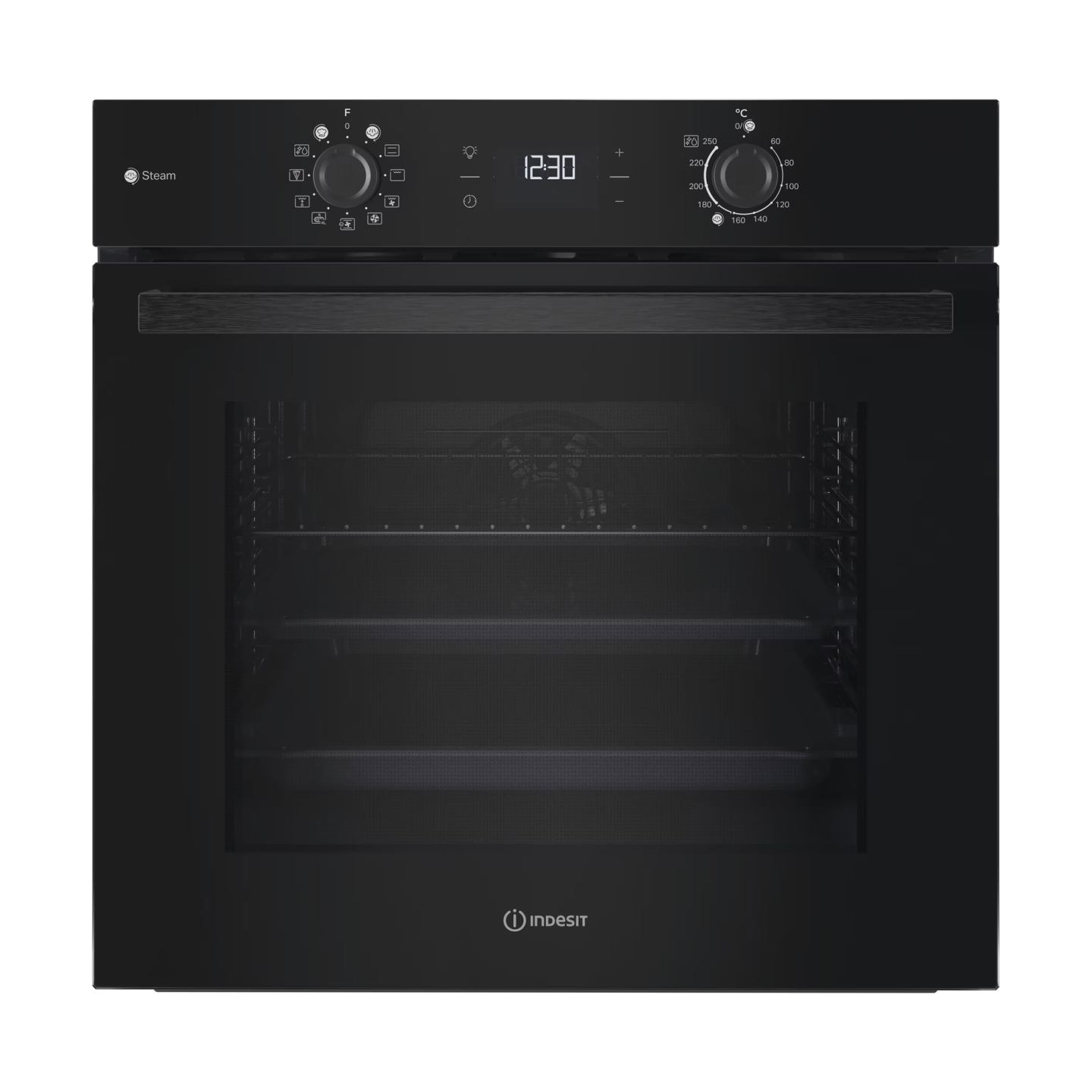 Indesit Oven | IO K58HS B | 71 L | Electric | Hydrolytic | Electronic | Height 59.5 cm | Width 59.5 cm | Black