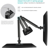 Onkron Dual Monitor Desk Mount Stand for 13 to 32-Inch LCD LED Monitors up to 9 kg, Black