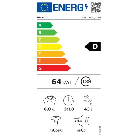 Midea MF110W60/T-HR Washing Machine | Midea