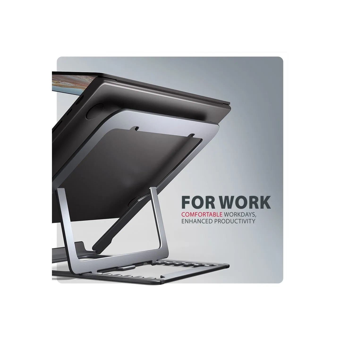 Axagon STND-LAG ALU stand for laptops 10-17 8 positio