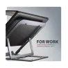 Axagon STND-LAG stand for laptops and tablets. Aluminum stand for laptops size 10-17.3. Eight adjustable height and angle. Grey.