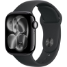 Apple Watch Series 11 GPS + Cellular 42mm Jet Black Aluminium Case with Black Sport Band - M/L | Apple