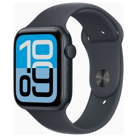 Apple Watch SE 3 GPS 44mm Midnight Aluminium Case with Midnight Sport Band - S/M | Apple