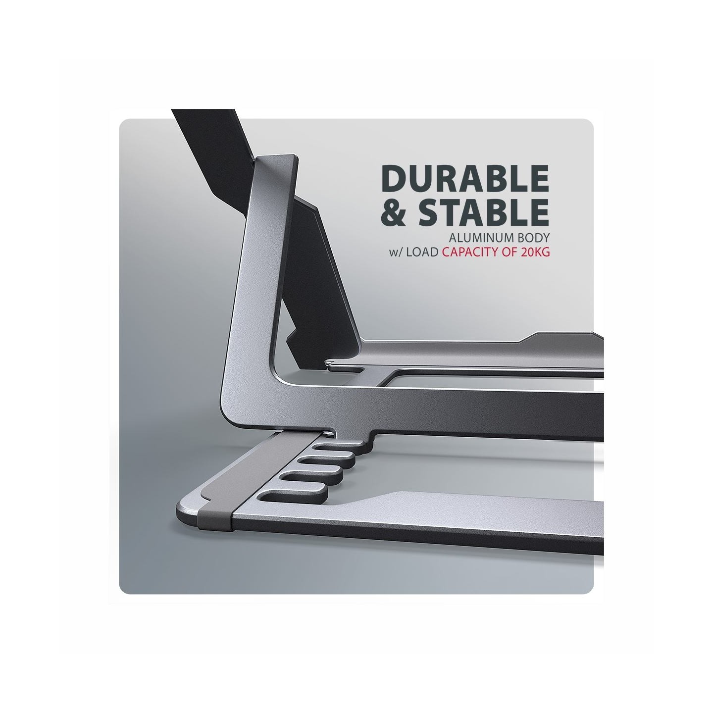 Axagon STND-LAG ALU stand for laptops 10-17 8 positio