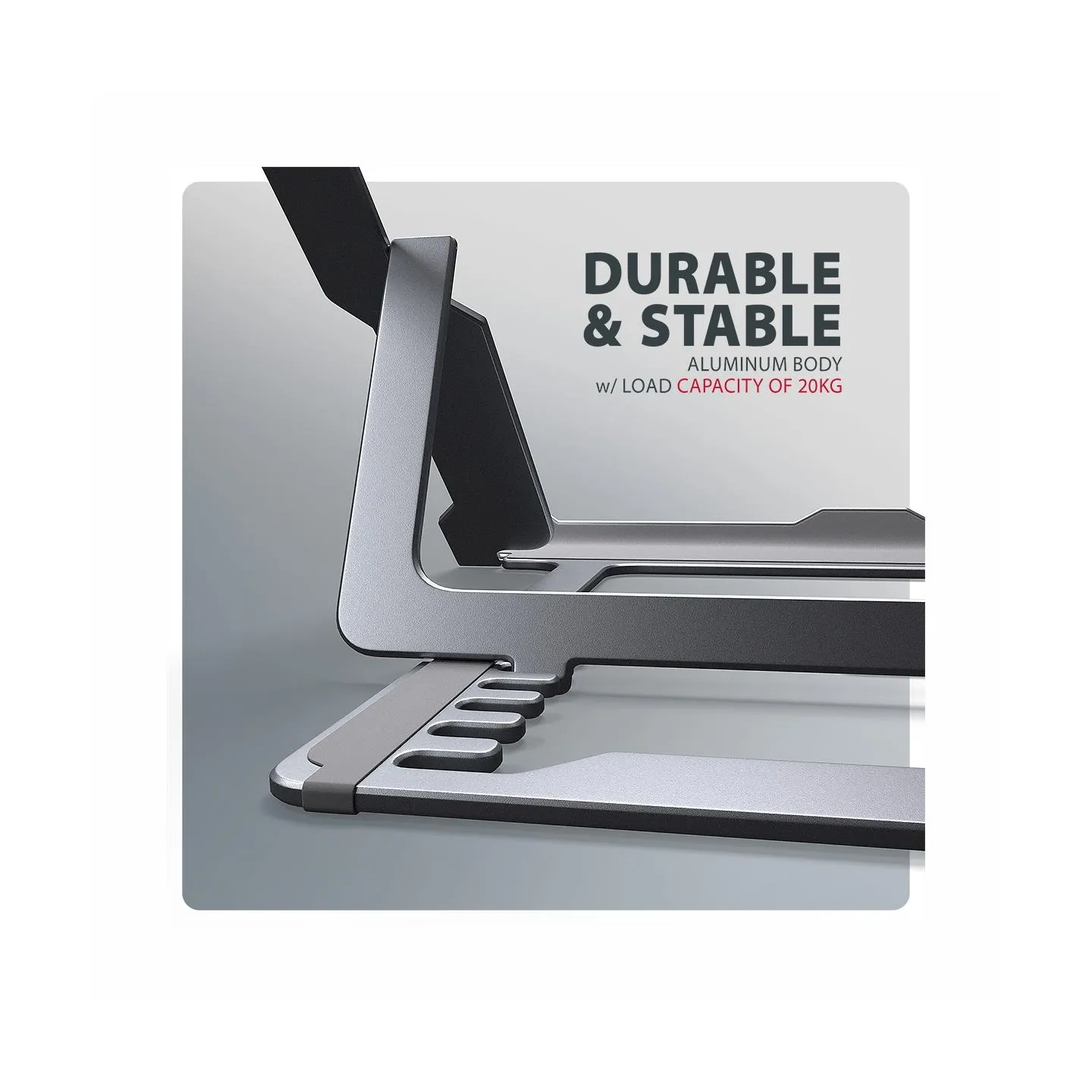 Axagon STND-LAG ALU stand for laptops 10-17 8 positio