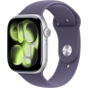Apple Watch Series 11 GPS + Cellular 46mm Silver Aluminium Case with Purple Fog Sport Band - S/M | Apple