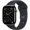 Apple Watch Series 11 GPS + Cellular 46mm Slate Titanium Case with Black Sport Band - M/L | Apple
