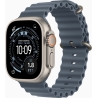 Apple Watch Ultra 3 GPS + Cellular 49mm Natural Titanium Case with Anchor Blue Ocean Band | Apple
