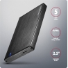 Axagon EE25-XA6C USB-C 5Gbps SATA 6G external box for 2.5" SSD/HDD ALINE box