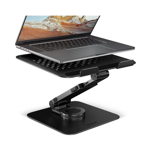 Axagon STND-LRB Aluminum stand with 360 rotation for laptops 10-17.3. Adjustable height and angle. Black.