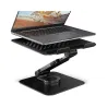 Axagon STND-LRB Aluminum stand with 360 rotation for laptops 10-17.3. Adjustable height and angle. Black.