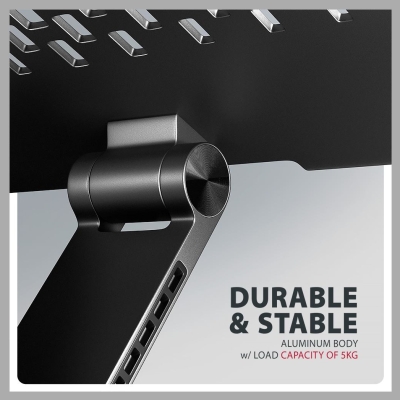 Axagon STND-LRB ALU stand for laptops 10-16 black