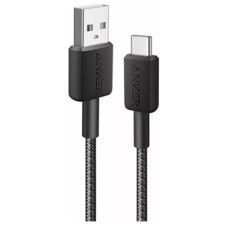 Anker | 322 Nylon Cable, Black | A81H6G11 | USB-A to USB-C