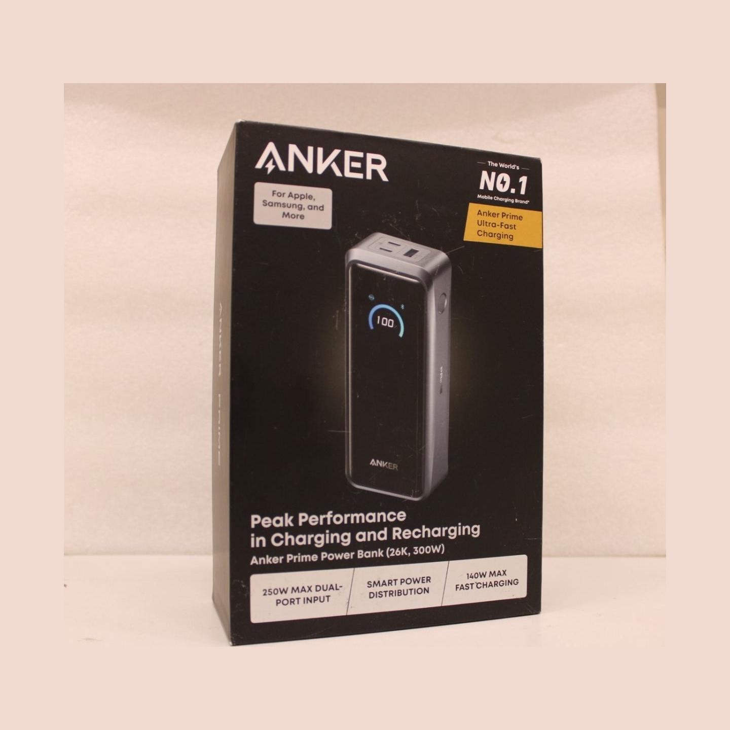 Anker Prime power bank - USB, 2 x USB-C - 300 Watt | 26250 mAh | Black | DEMO