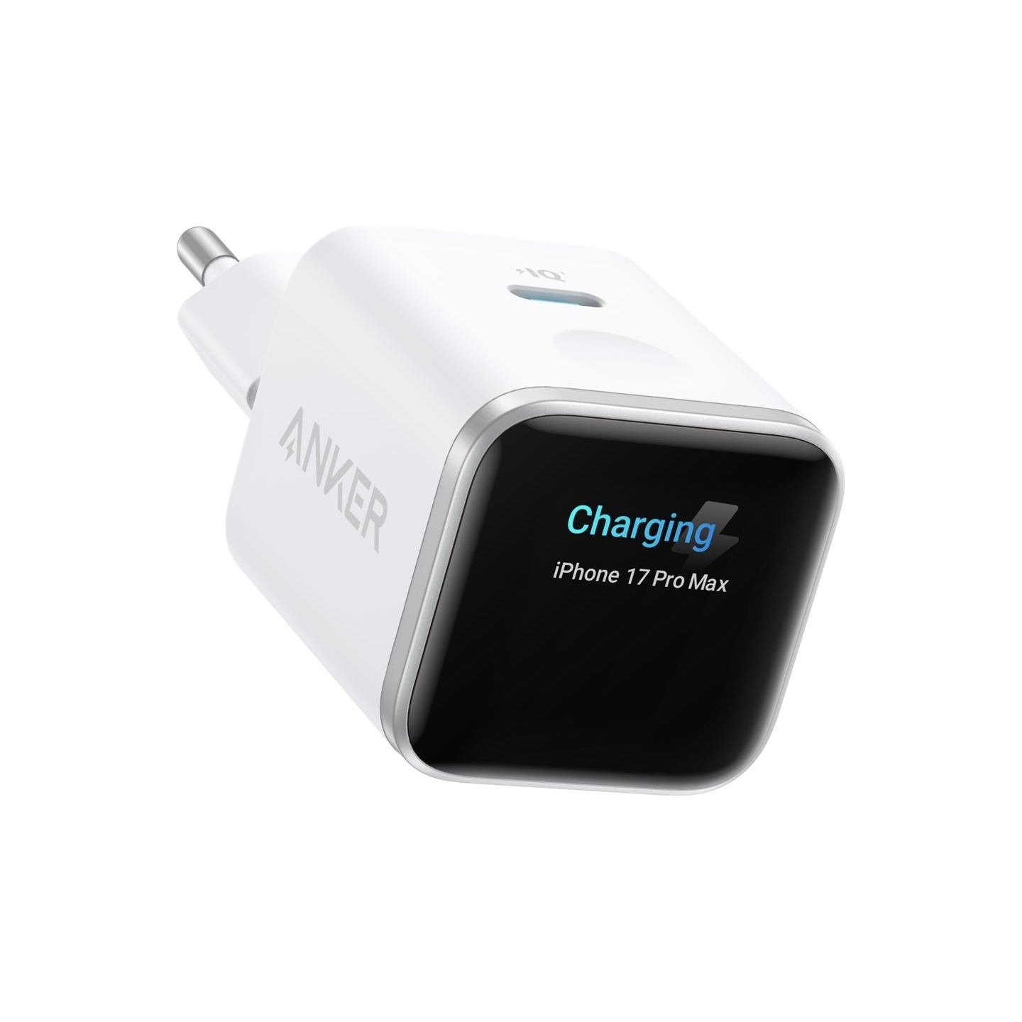 Anker Nano Charger 45W, Smart Display, White