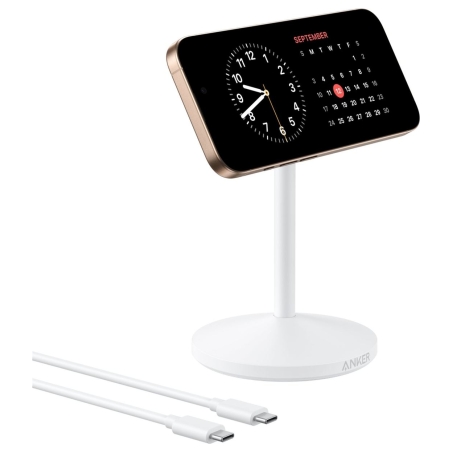 Anker MagGo Wireless Charger Single Stand White
