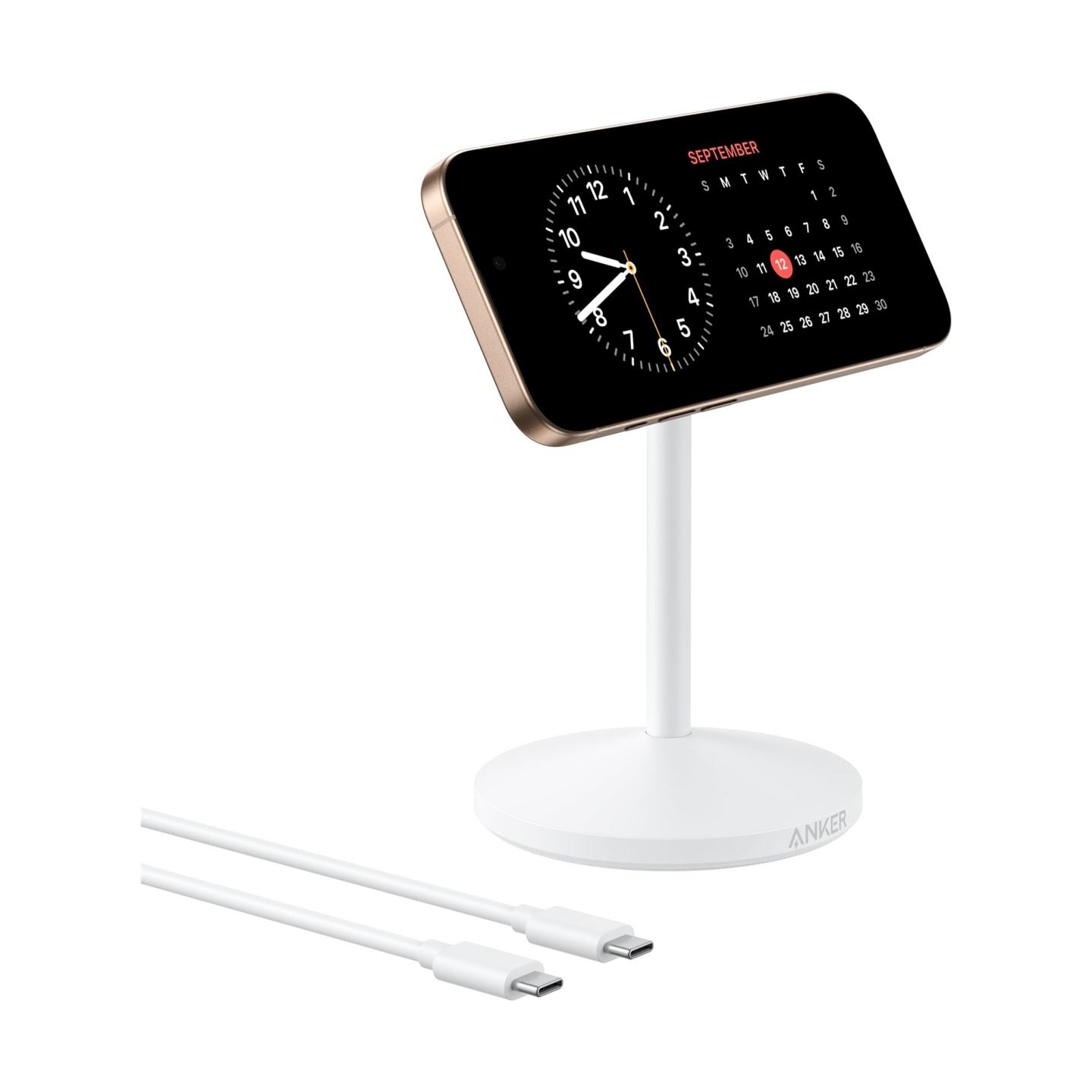 Anker MagGo Wireless Charger Single Stand White