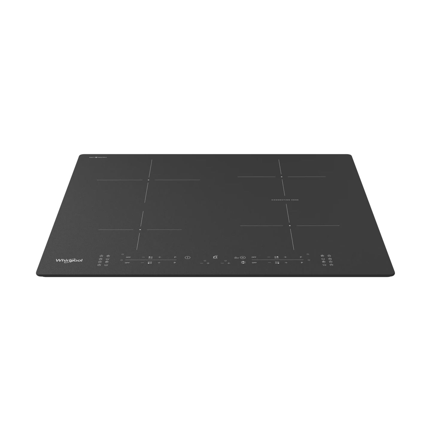 Whirlpool WB B8360 NE BM | Hob | Induction | Number of burners/cooking zones 4 | Electronic | Black | Timer