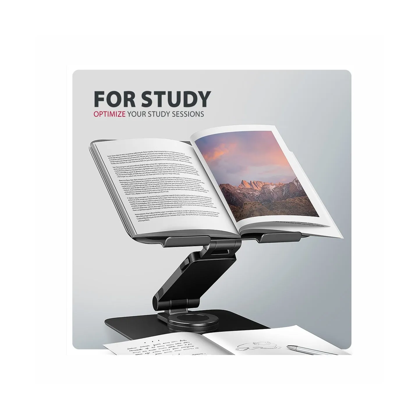 Axagon STND-LRB ALU stand for laptops 10-16 black