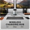 Axagon MC-WL9 USB-C 10Gbps Wireless Charging 9in1 hub