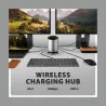 Axagon MC-WL9 USB-C 10Gbps Wireless Charging 9in1 hub