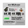 Axagon MC-WL9 USB-C 10Gbps Wireless Charging 9in1 hub