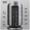 Axagon MC-WL9 USB-C 10Gbps Wireless Charging 9in1 hub
