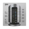 Axagon MC-WL9 USB-C 10Gbps Wireless Charging 9in1 hub