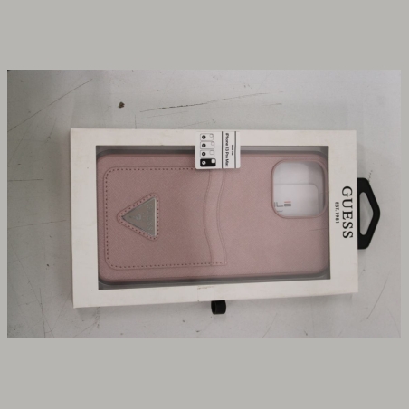 Guess GUHCP13XPSATPP iPhone 13 Pro Max 6,7" różowy/pink hardcase SaffianoTriangle Logo Cardslot DIRTY PACKAGING |   GUESS DIRTY 