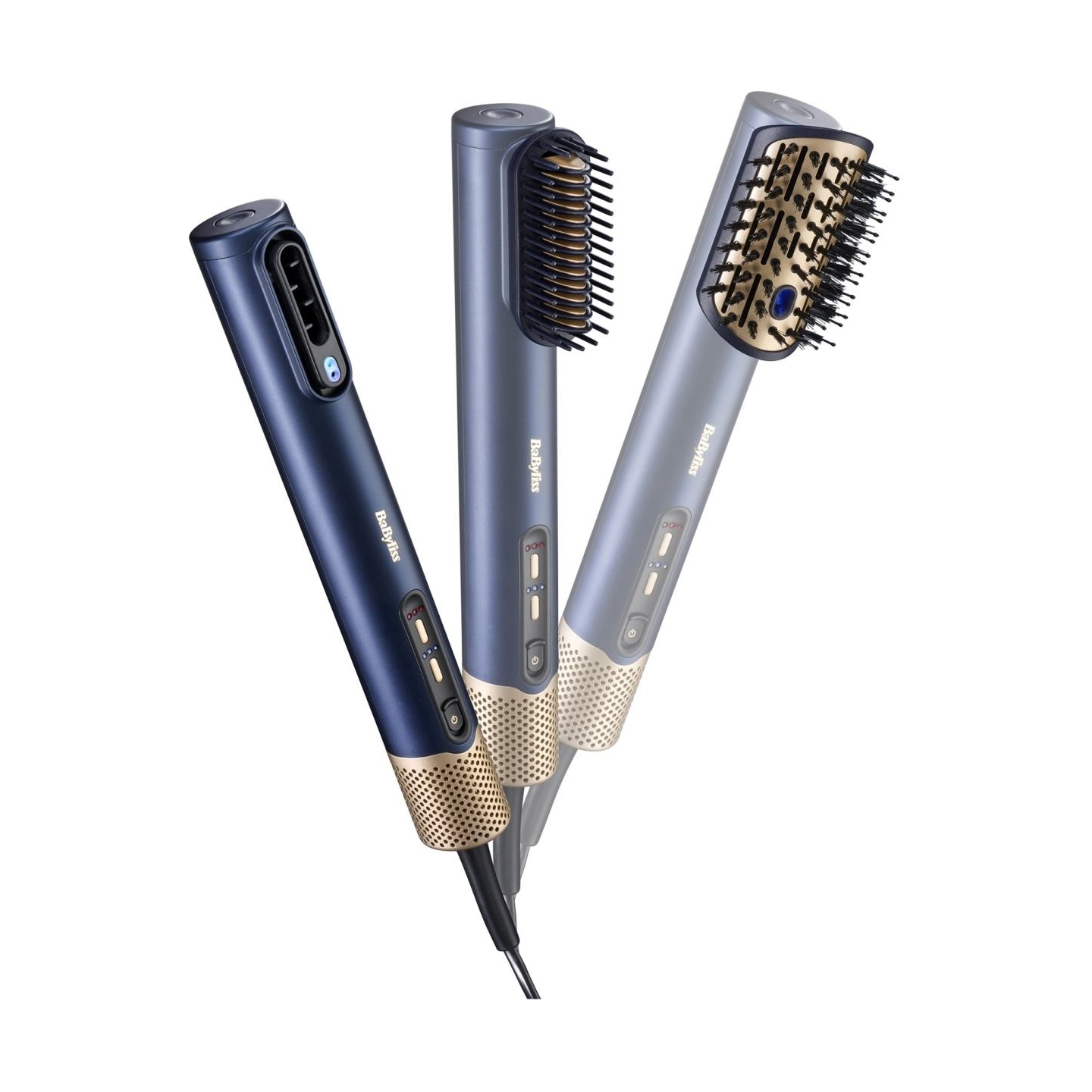 Babyliss | Hair styling comb | AS6550E | Ion conditioning | Number of heating levels 3 | 1500 W | Blue/Gold