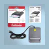 Axagon CRE-SM3TC USB-C Smart card/ID card FlatReader, 1.2m cable