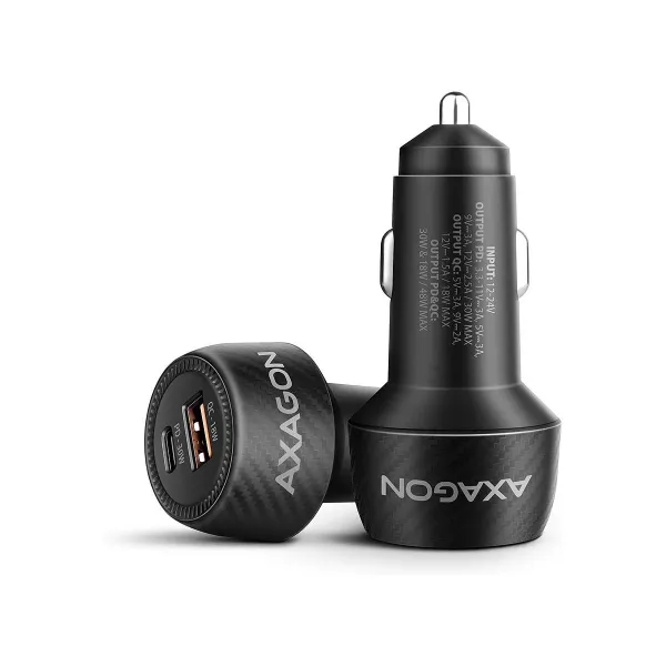 Axagon PWC-PQ48 PD3.0 & QC4+2xOUTPUTS car charger 48W