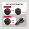Axagon PWC-PQ48 PD3.0 & QC4+2xOUTPUTS car charger 48W
