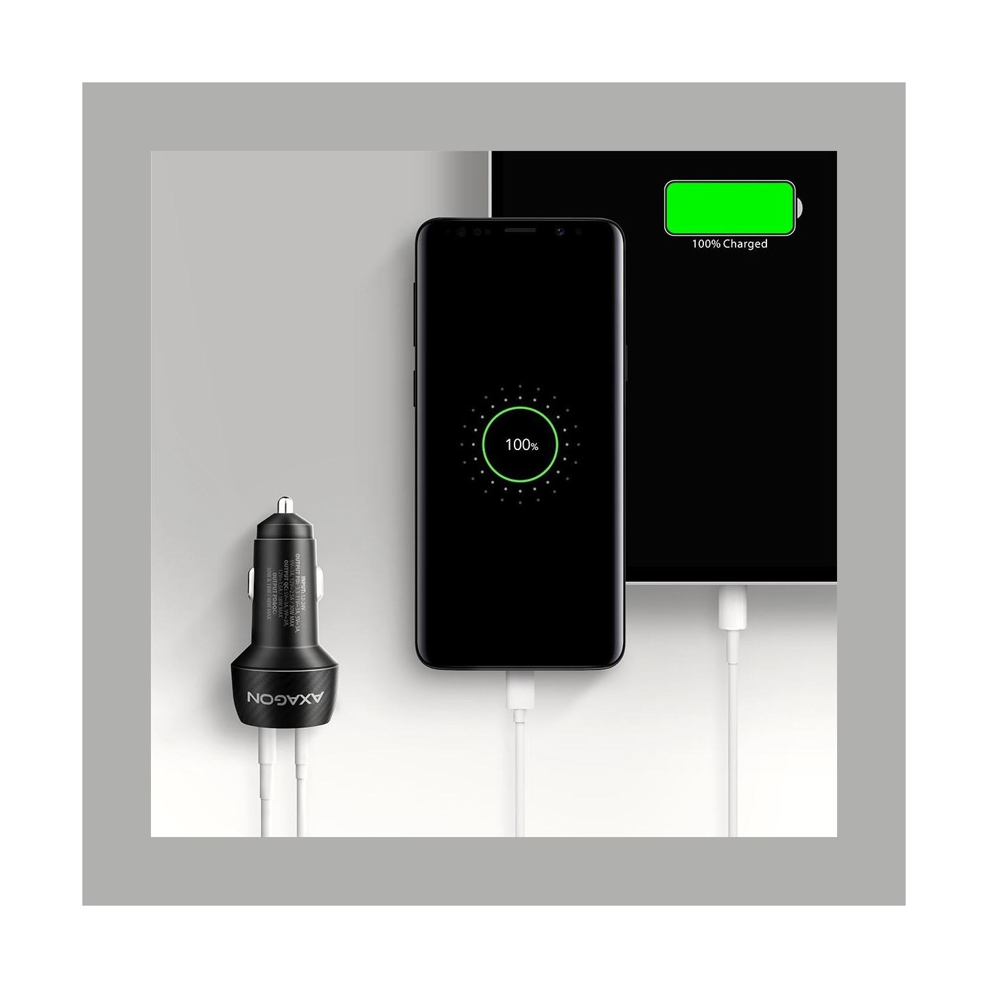 Axagon PWC-PQ48 PD3.0 & QC4+2xOUTPUTS car charger 48W