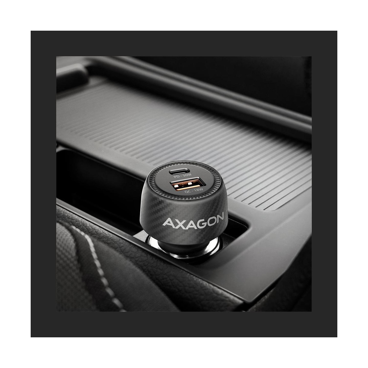 Axagon PWC-PQ48 PD3.0 & QC4+2xOUTPUTS car charger 48W