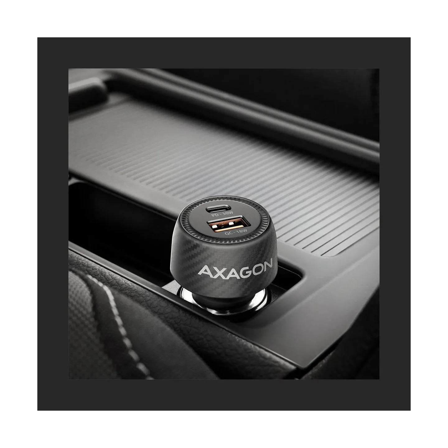 Axagon PWC-PQ48 PD3.0 & QC4+2xOUTPUTS car charger 48W