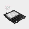 Axagon RHD-435 Reduction for 4x 2.5" HDD (2x 2.5" HDD/SSD & 1x 3.5" HDD) into 5.25" position, black