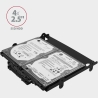 Axagon RHD-435 Reduction for 4x 2.5" HDD (2x 2.5" HDD/SSD & 1x 3.5" HDD) into 5.25" position, black