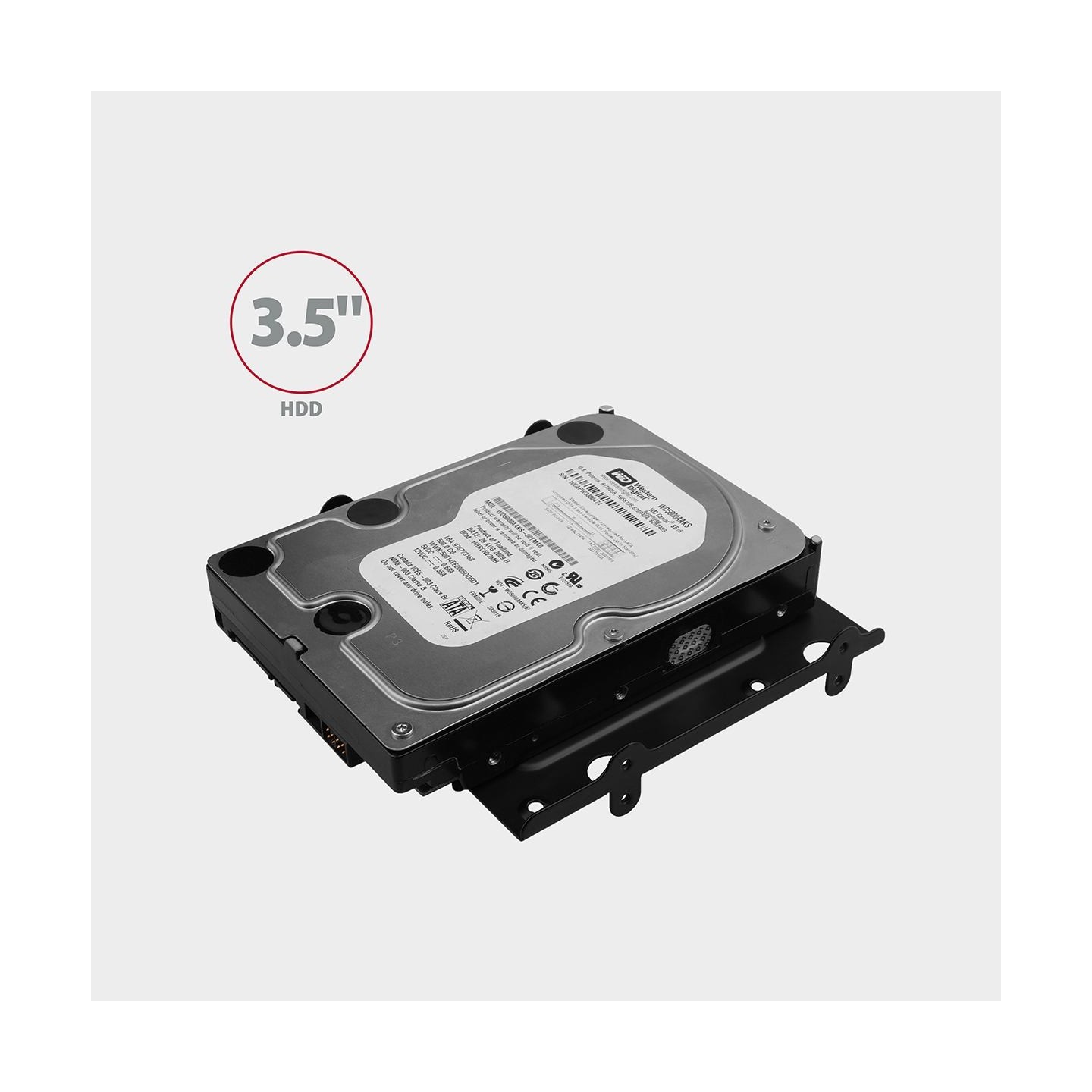Axagon RHD-435 Reduction for 4x 2.5" HDD (2x 2.5" HDD/SSD & 1x 3.5" HDD) into 5.25" position, black