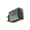 Axagon ACU-PQ67D PD3.0 & QC4+2xOUTPUTS, LCD display, wall charger 67W