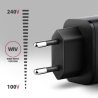 Axagon ACU-PQ67D PD&QC 67W wal l charger LED display