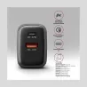 Axagon ACU-PQ67D PD3.0 & QC4+2xOUTPUTS, LCD display, wall charger 67W
