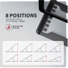 Axagon STND-LAB ALU stand for laptops 10-17 8 positio