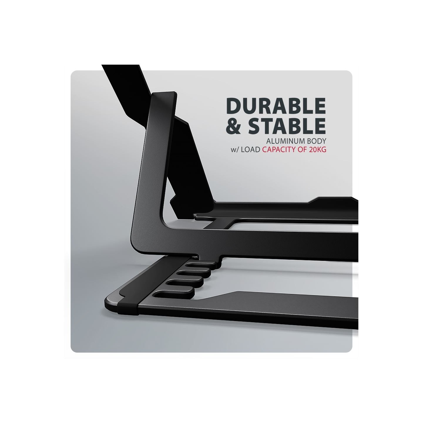 Axagon STND-LAB ALU stand for laptops 10-17 8 positio