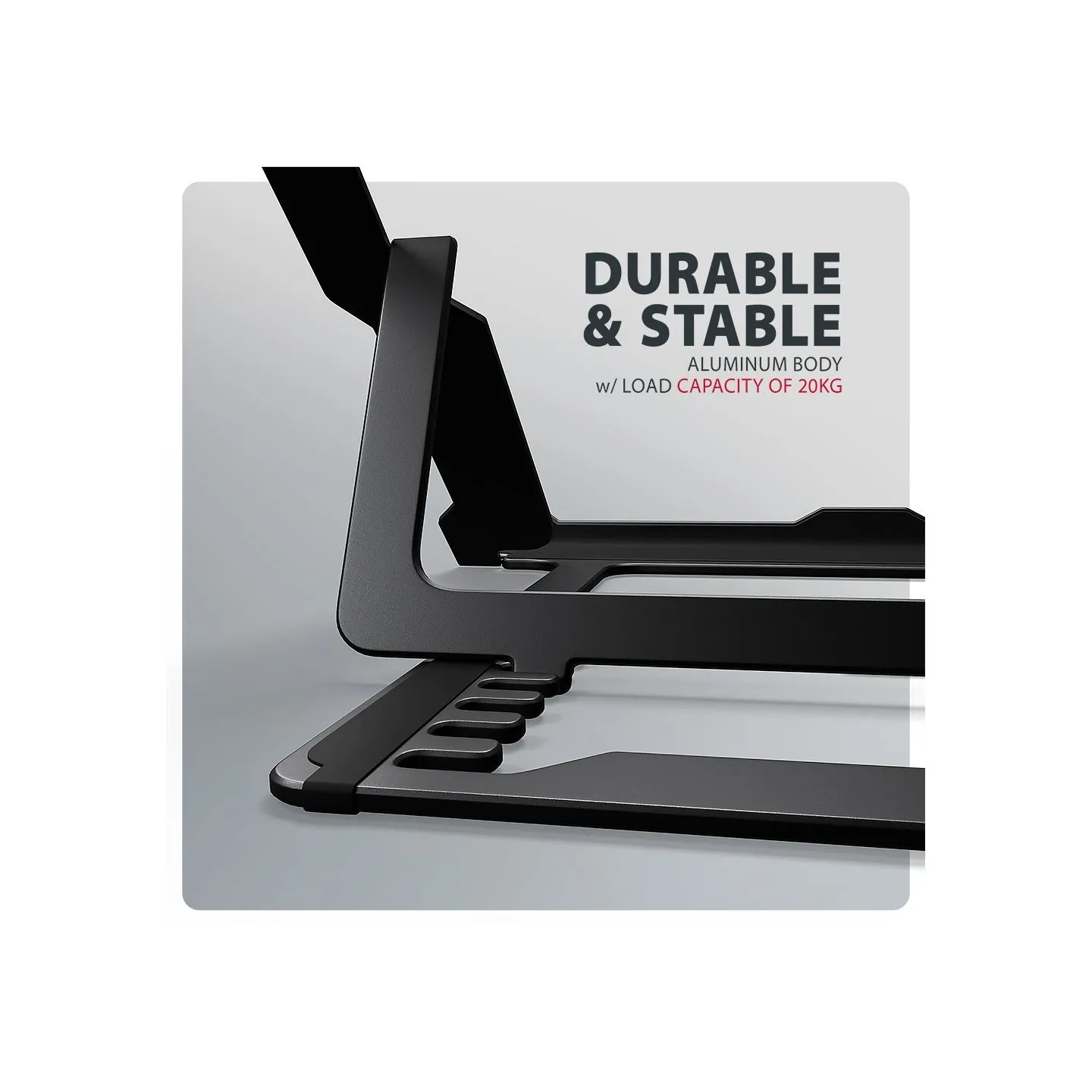Axagon STND-LAB ALU stand for laptops 10-17 8 positio