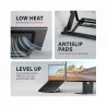 Axagon STND-LAB ALU stand for laptops 10-17 8 positio