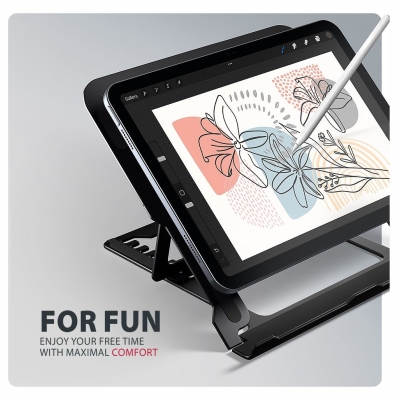 Axagon STND-LAB ALU stand for laptops 10-17 8 positio