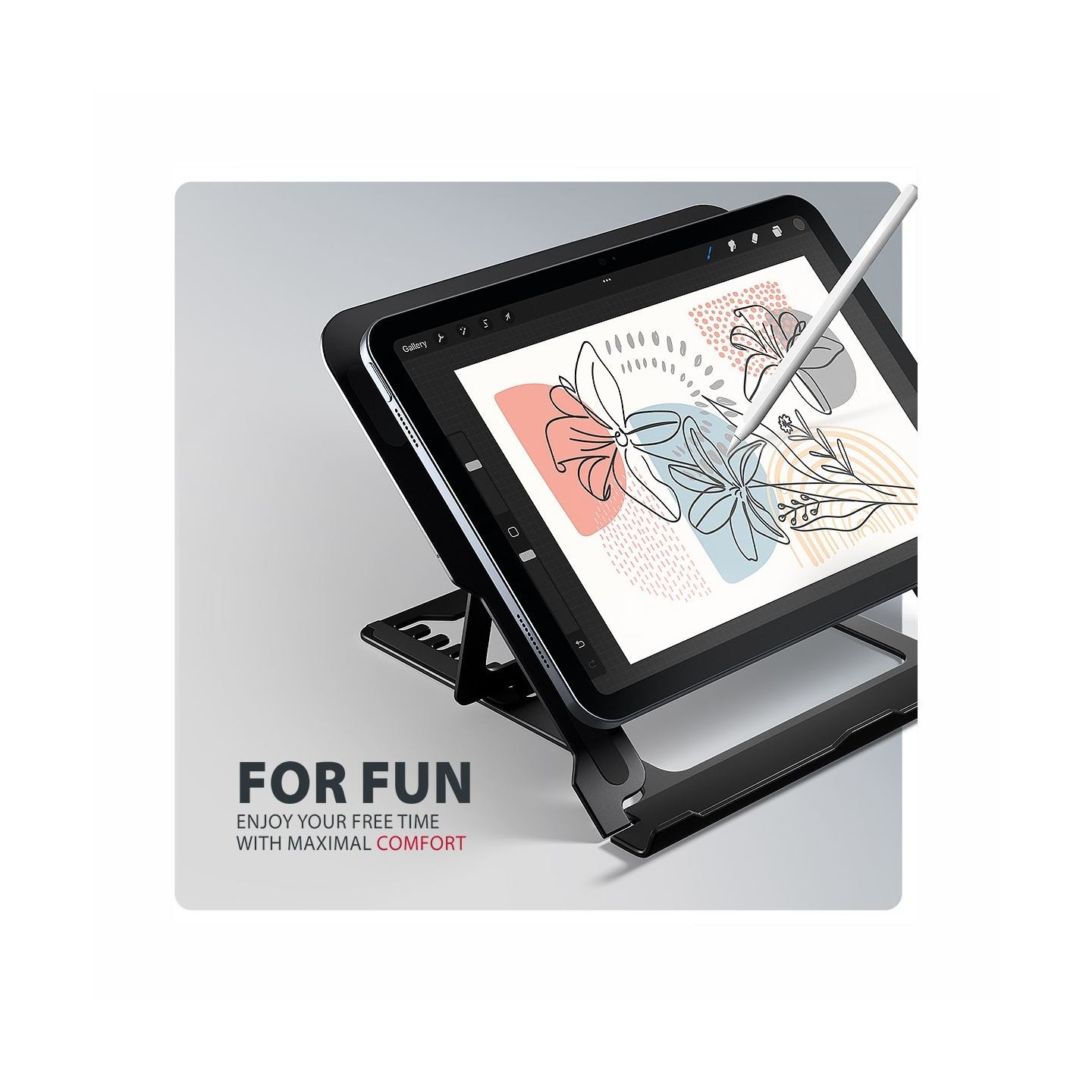 Axagon STND-LAB ALU stand for laptops 10-17 8 positio